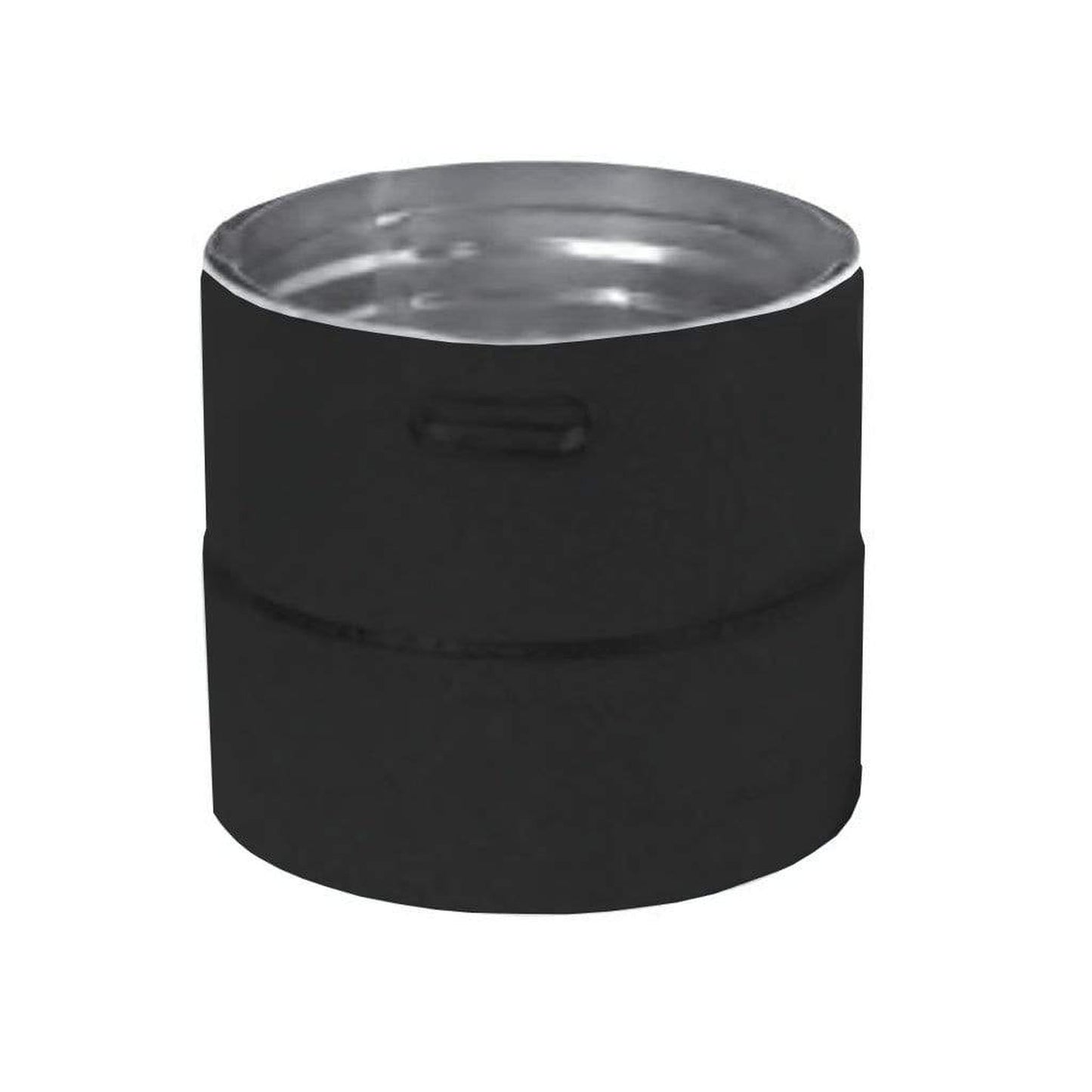 Metal-Fab Premium Biomass 3" Black Universal Stove Adapter