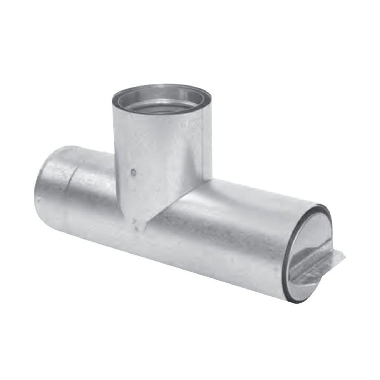 Metal-Fab Premium Biomass 3" Diameter Horizontal Tee With Twisted Off Tee Cap