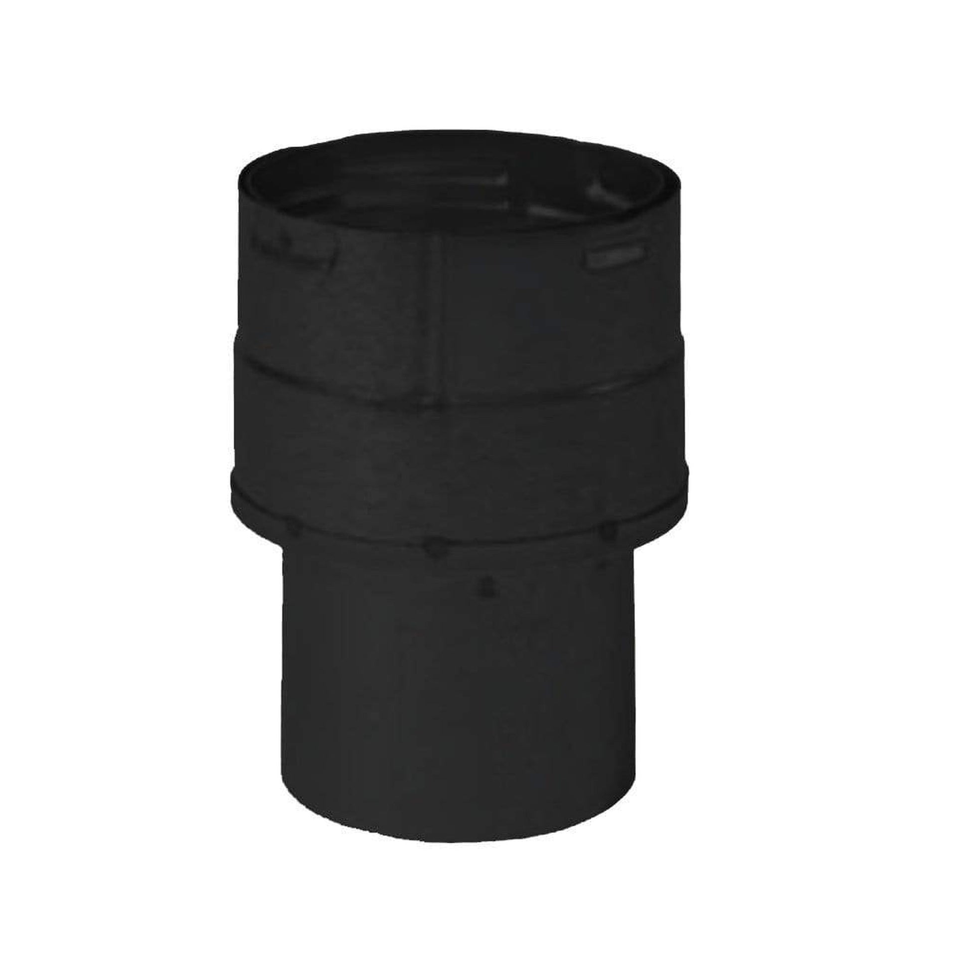 Metal-Fab Premium Biomass 3" to 4" Diameter Black Increaser Appliance Adapter