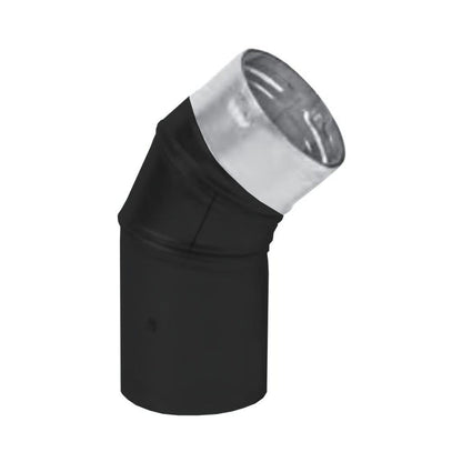 Metal-Fab Premium Biomass 3" x 45 Degree Black Elbow Pipe