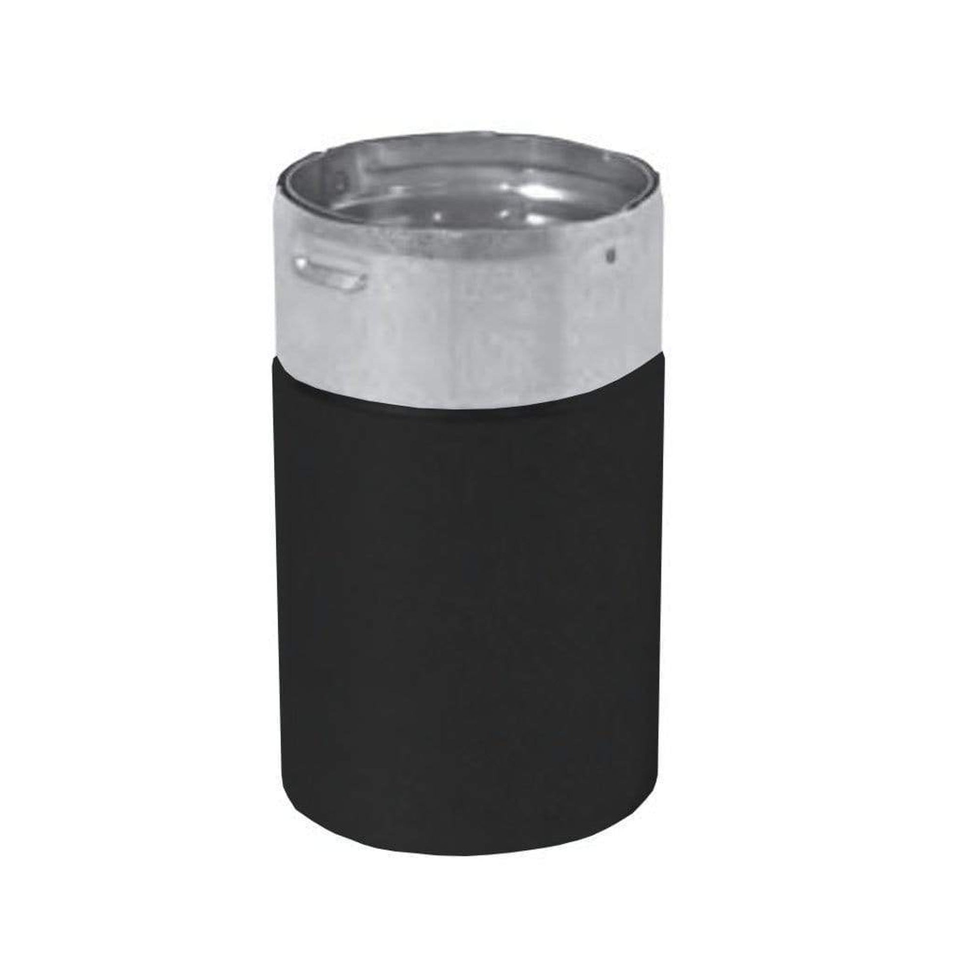 Metal-Fab Premium Biomass 4" Black Male Flex Adapter