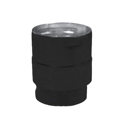 Metal-Fab Premium Biomass 4" Black Standard Stove Adapter
