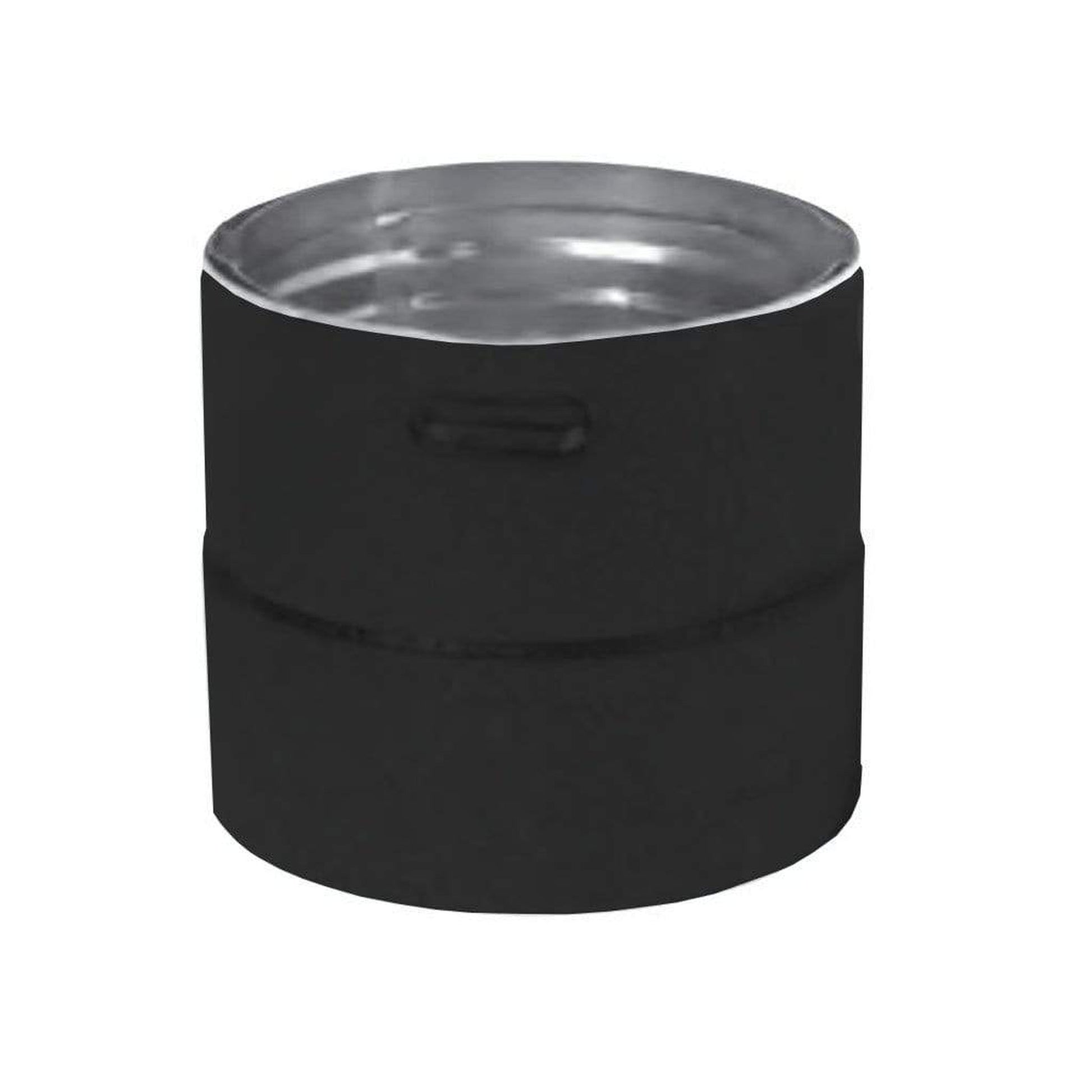 Metal-Fab Premium Biomass 4" Black Universal Stove Adapter
