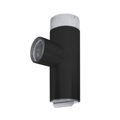 Metal-Fab Premium Biomass 4" to 3" Diameter Black Reduced Tap Tee With Pull-Off Cap
