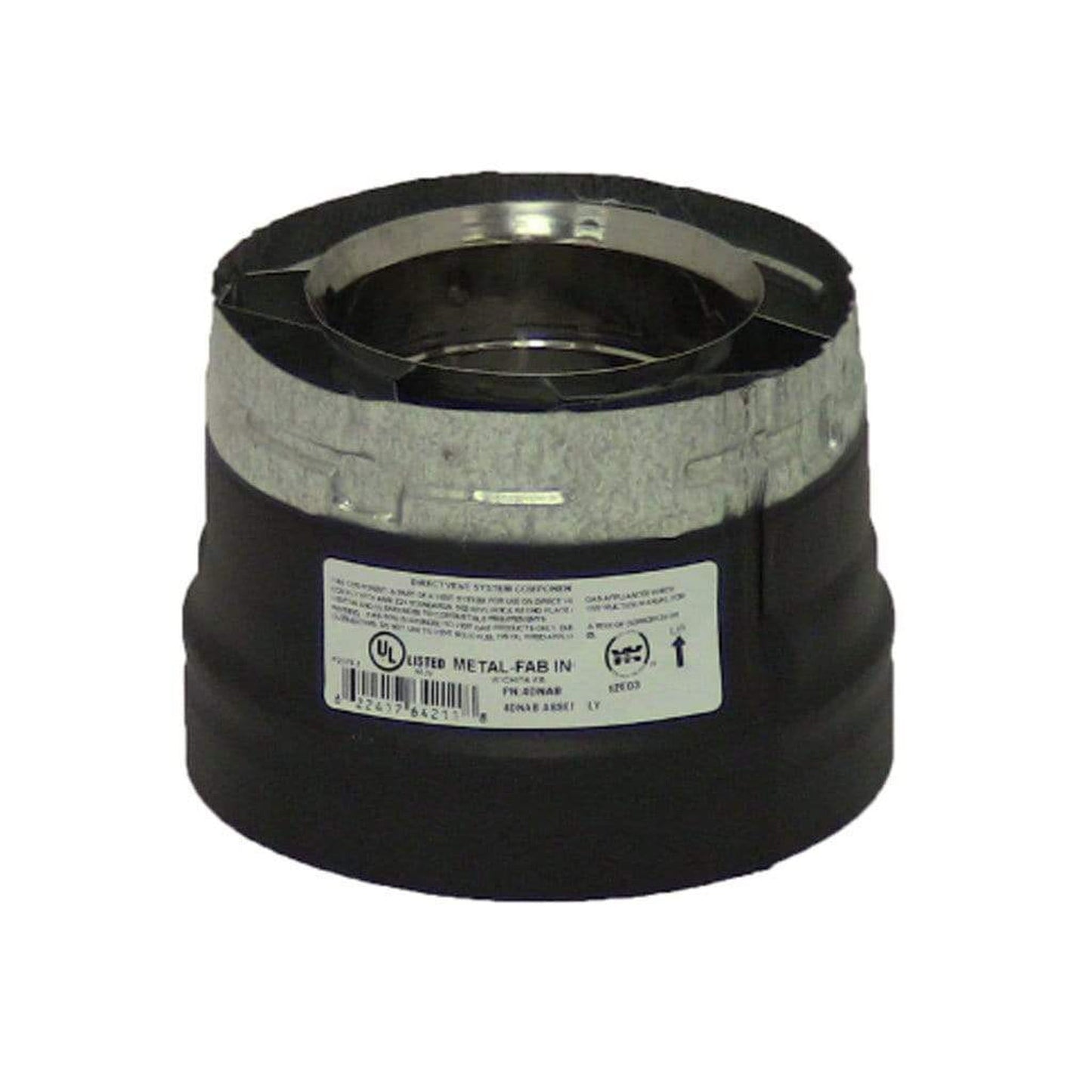 Metal-Fab Sure-Seal Direct Vent 4" Black Napoleon Adapter