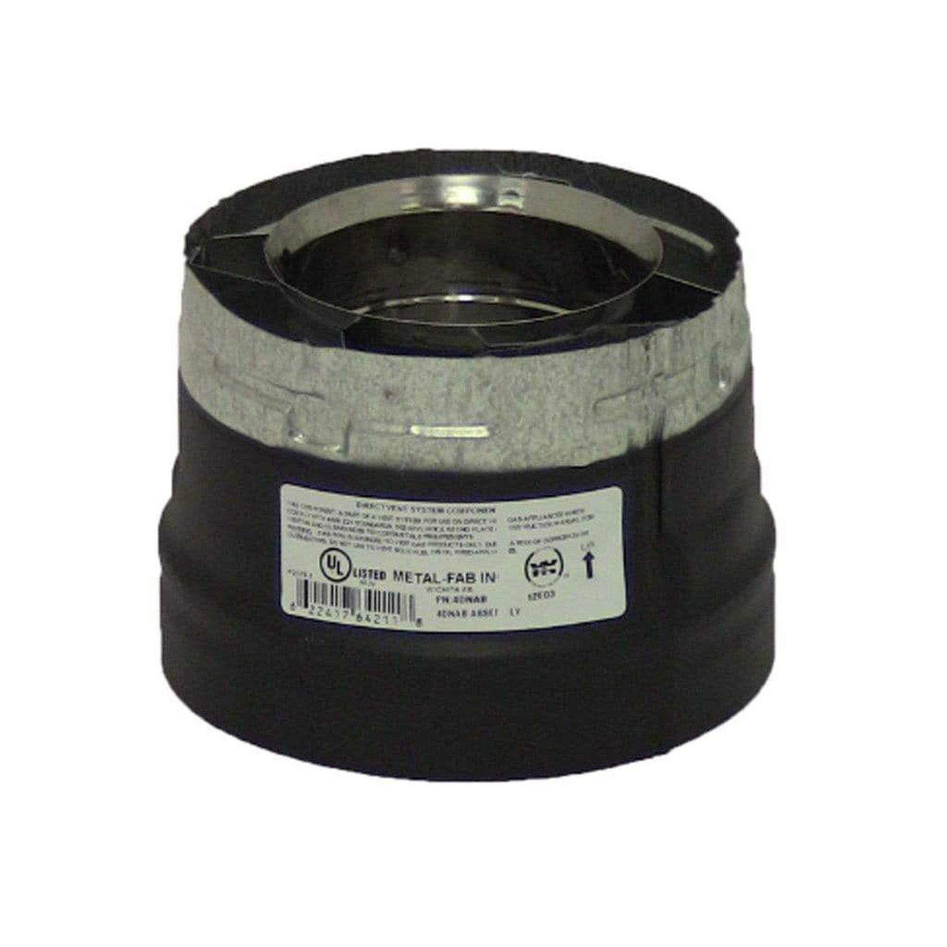 Metal-Fab Sure-Seal Direct Vent 4" Black Napoleon Adapter