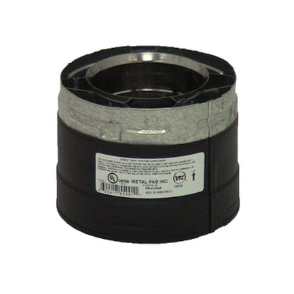 Metal-Fab Sure-Seal Direct Vent 4" Black SD to MF Adapter Fitting