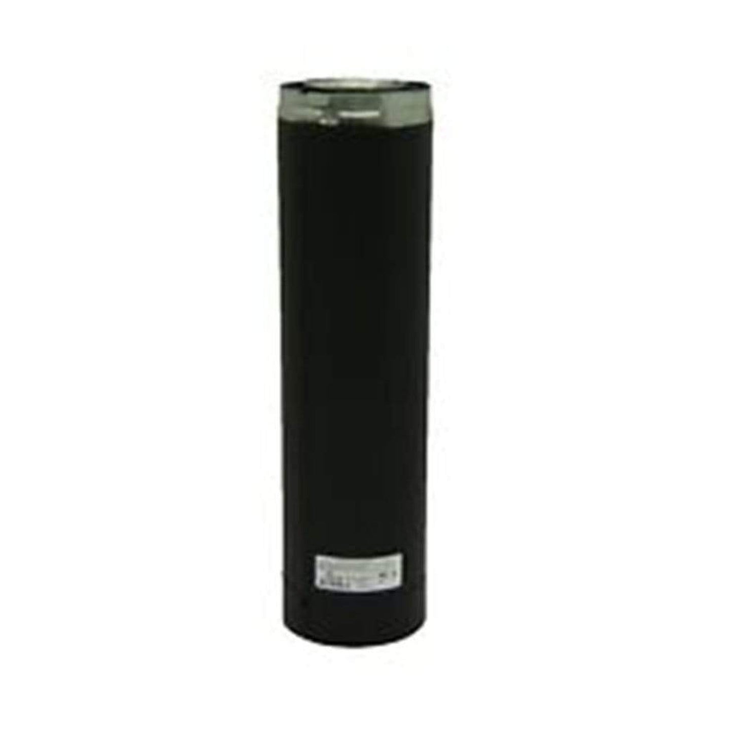 Metal-Fab Sure-Seal Direct Vent 4" x 24" Black Straight Length Pipe