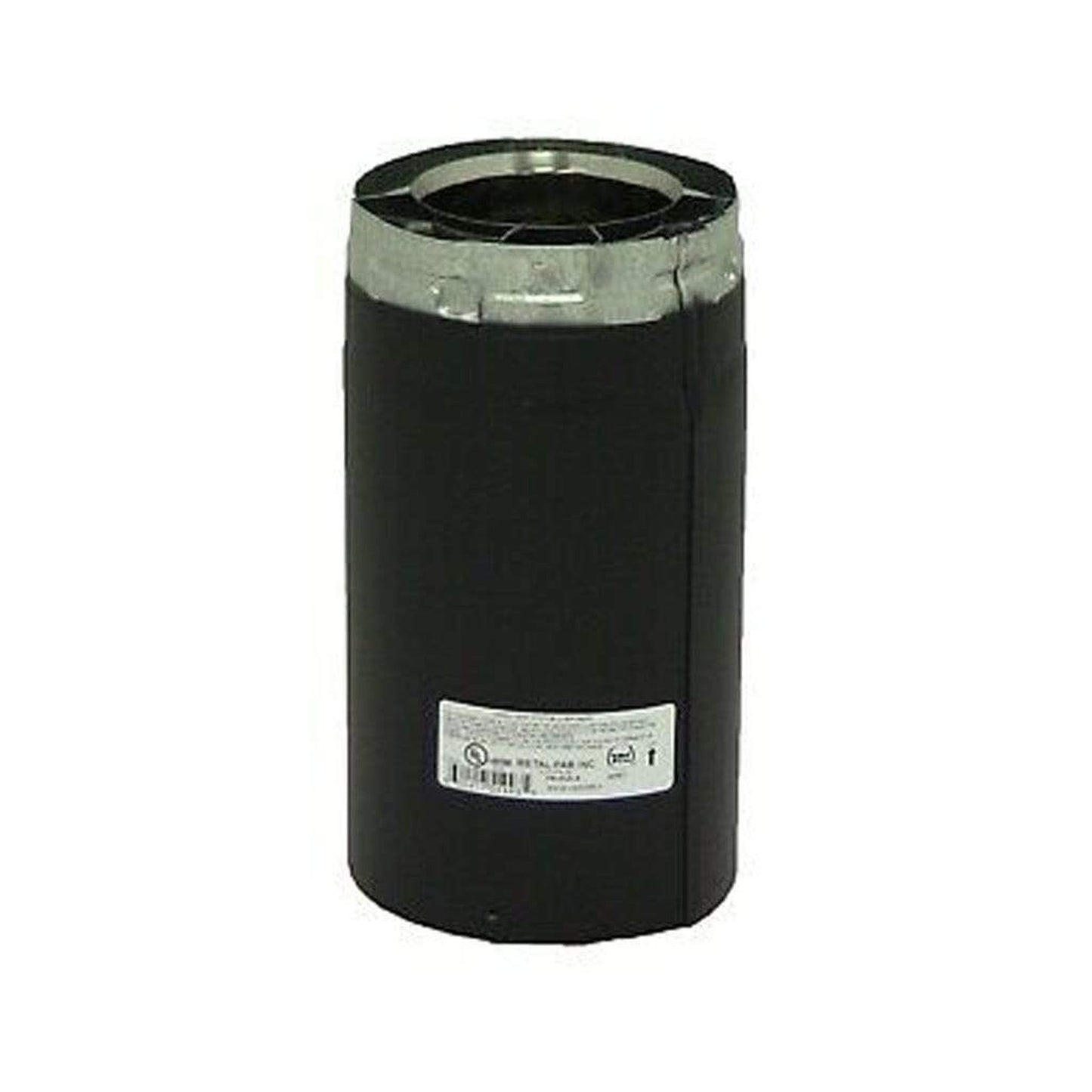 Metal-Fab Sure-Seal Direct Vent 4" x 3 to 10" Black Variable Adjustable Length Pipe