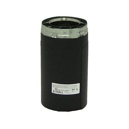 Metal-Fab Sure-Seal Direct Vent 4" x 3 to 10" Black Variable Adjustable Length Pipe
