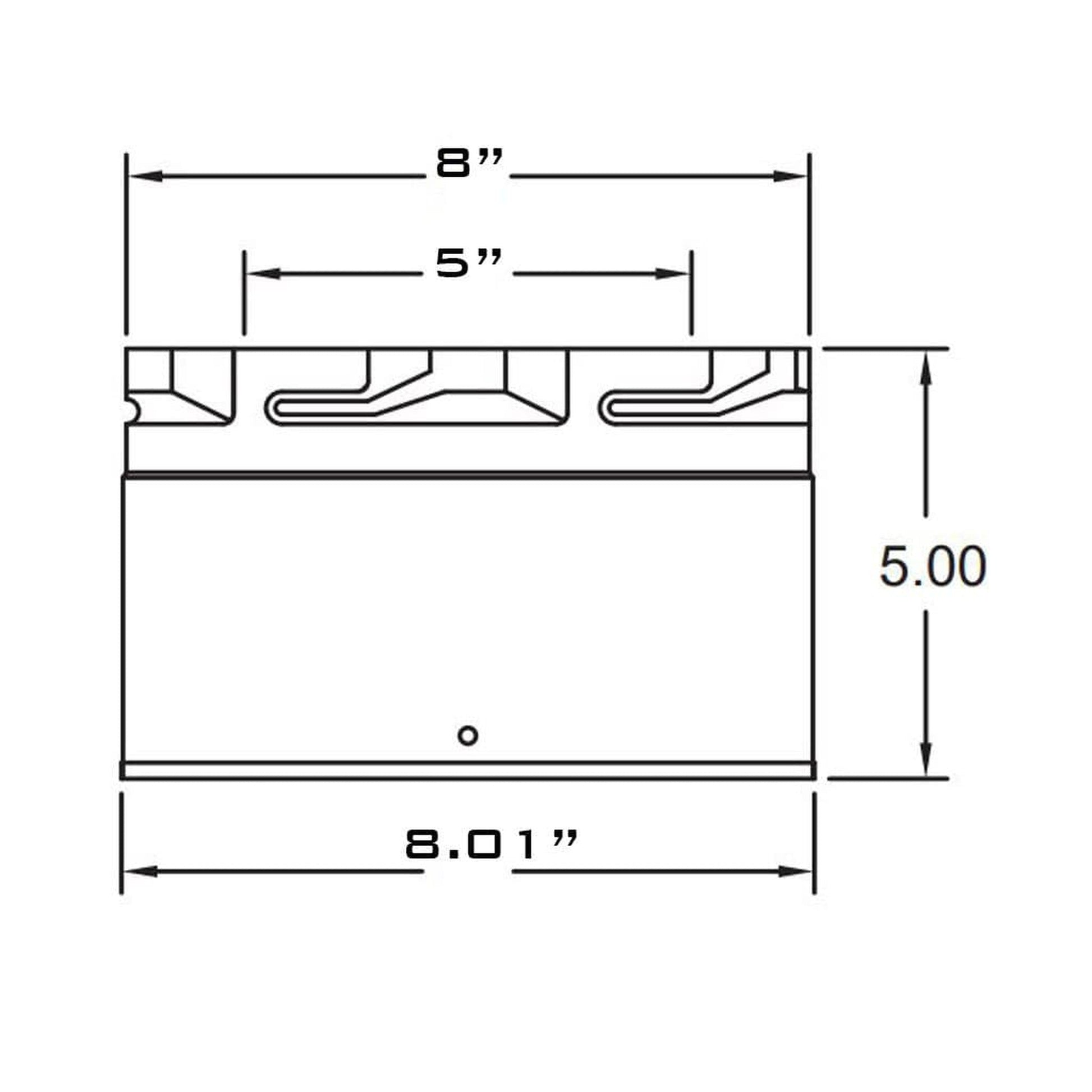 Metal-Fab Sure-Seal Direct Vent 5" Black SD to MF Adapter Fitting