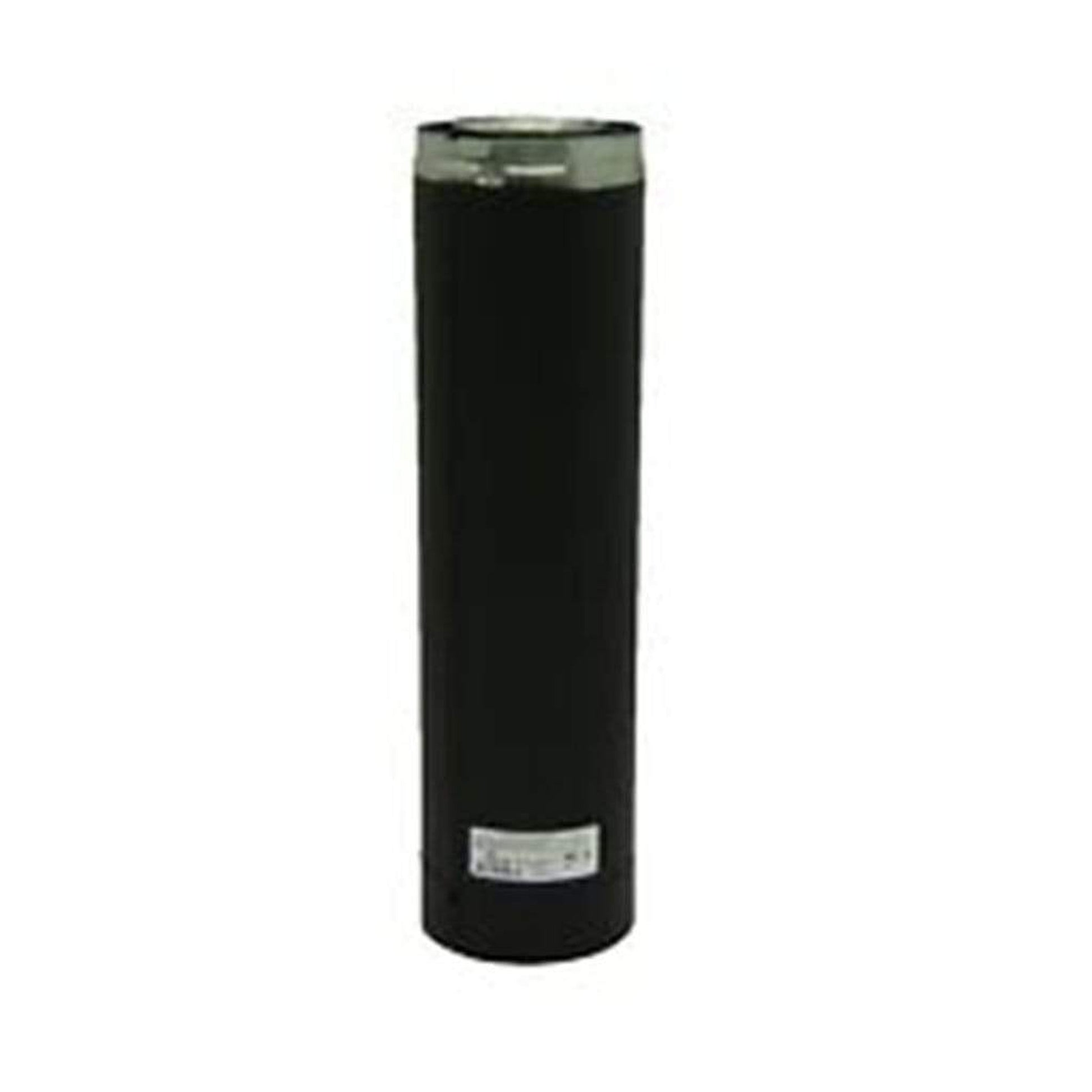 Metal-Fab Sure-Seal Direct Vent 5" x 12" Black Straight Length Pipe