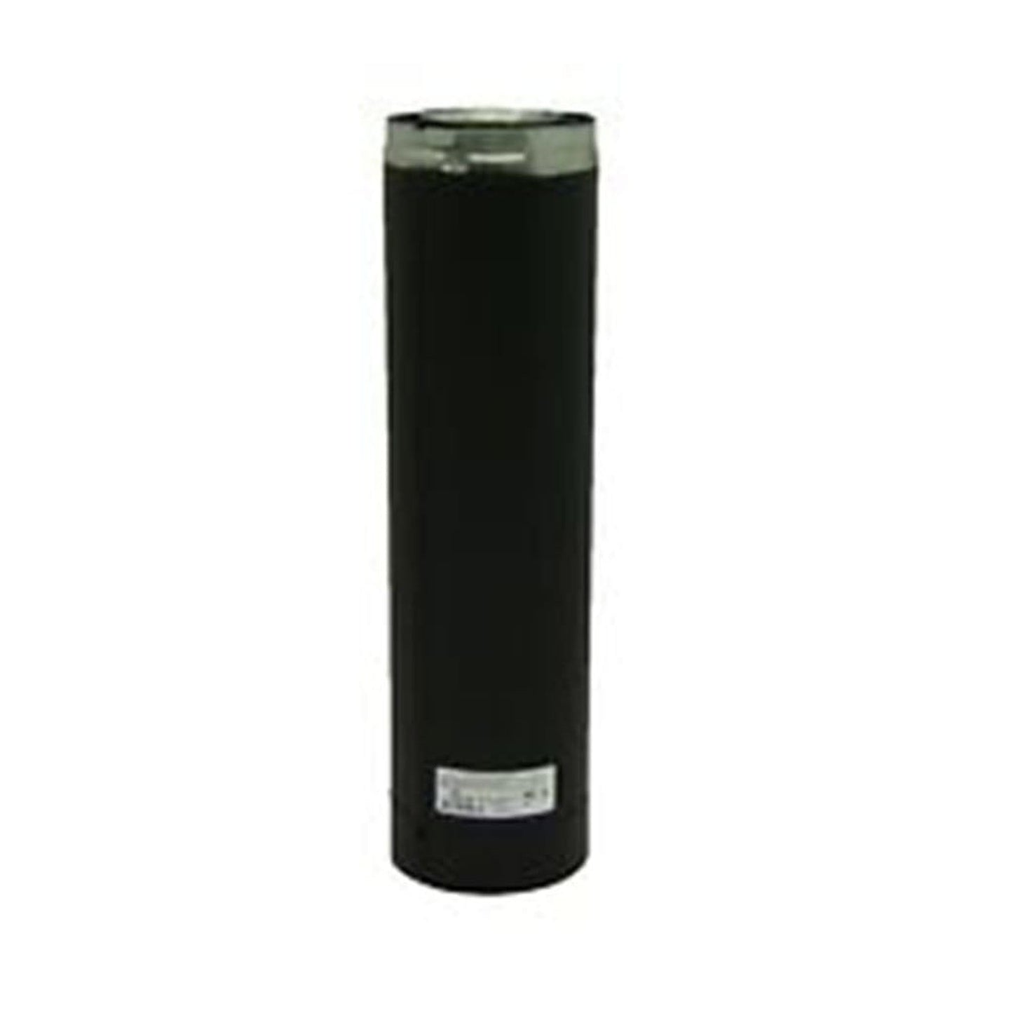 Metal-Fab Sure-Seal Direct Vent 5" x 18" Black Straight Length Pipe