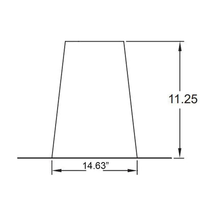 Metal-Fab Type B-Vent 10" Flat Tall Cone Flashing