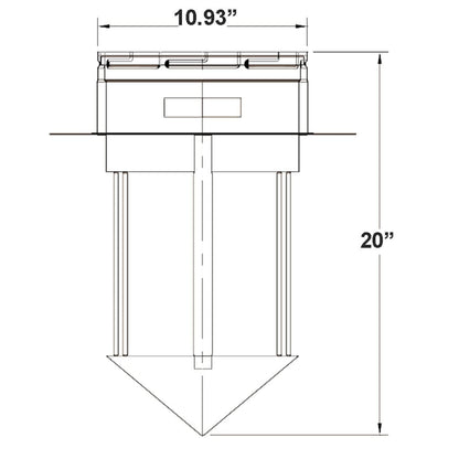 Metal-Fab Type B-Vent 10MDD Draft Diverter