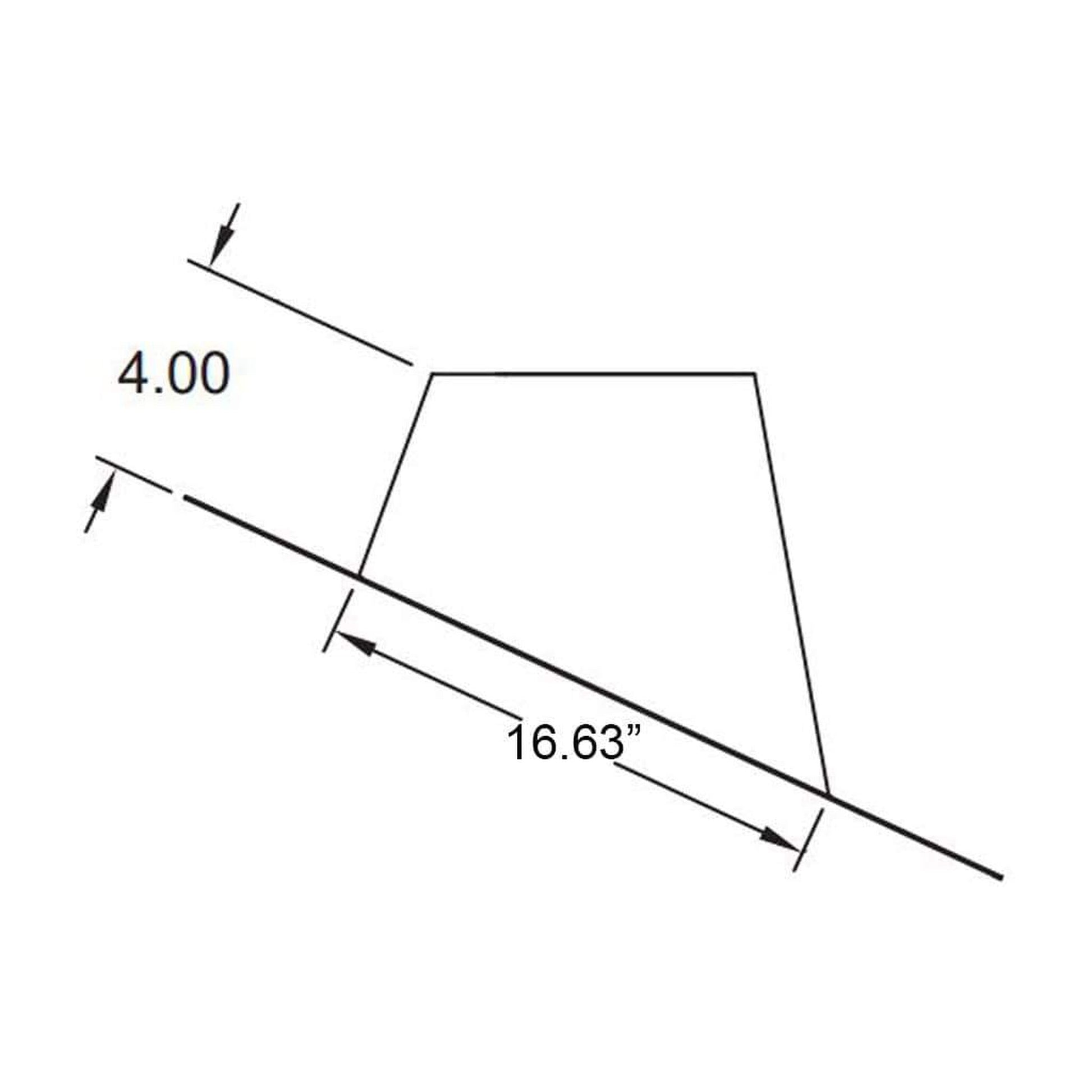 Metal-Fab Type B-Vent 12" 2/12 to 5/12 Pitch Standard Flashing