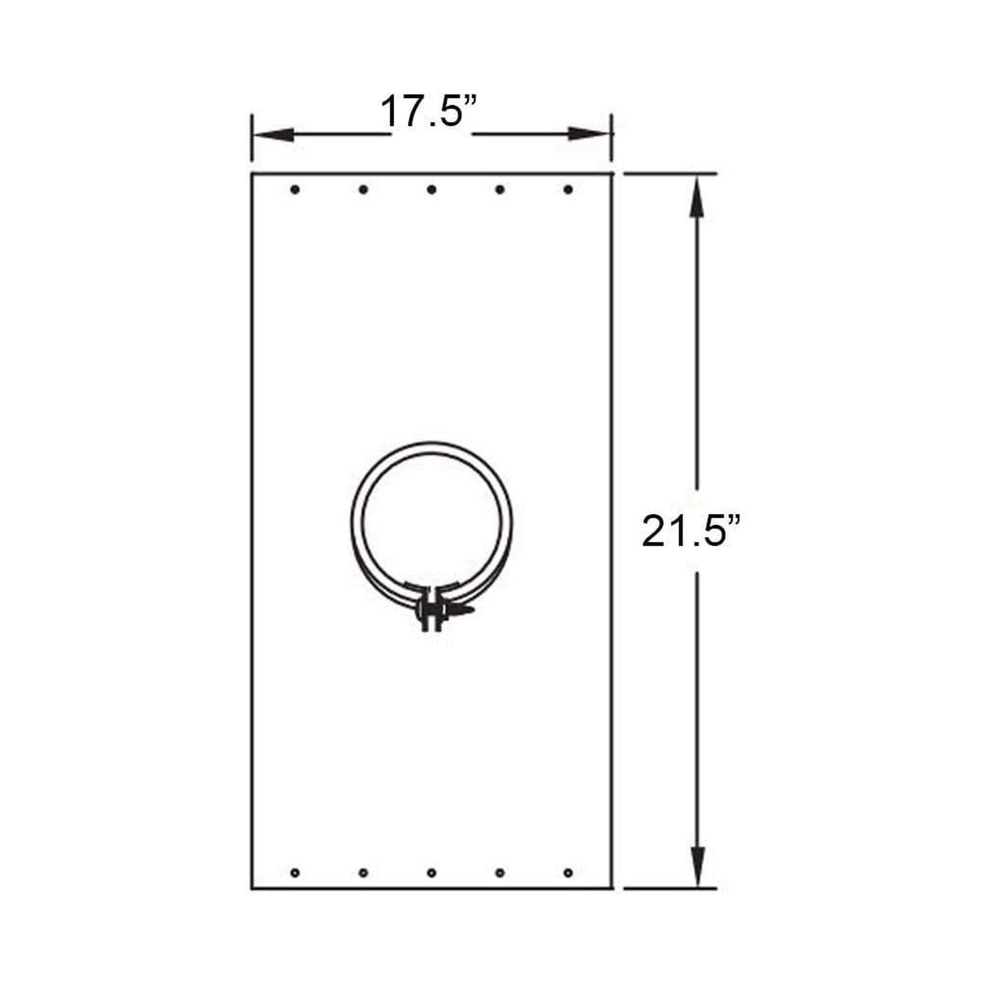 Metal-Fab Type B-Vent 12" Support Plate