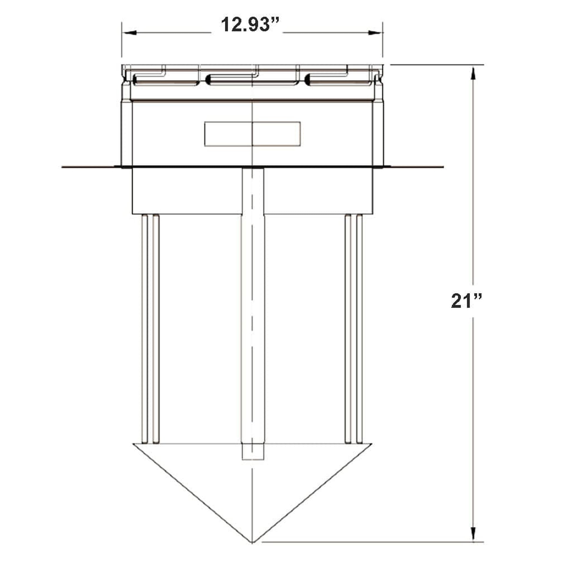 Metal-Fab Type B-Vent 12MDD Draft Diverter
