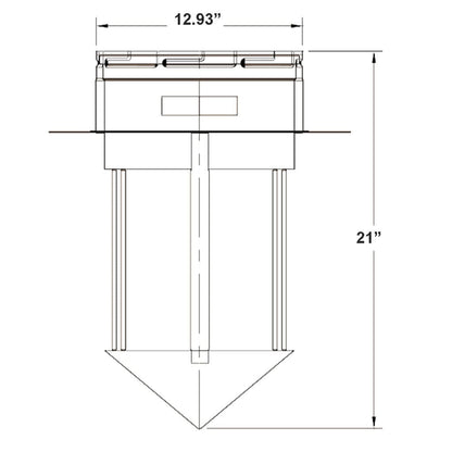 Metal-Fab Type B-Vent 12MDD Draft Diverter