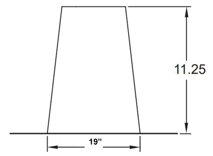 Metal-Fab Type B-Vent 14" Flat Tall Cone Flashing