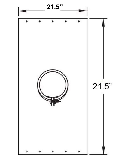 Metal-Fab Type B-Vent 16" Support Plate