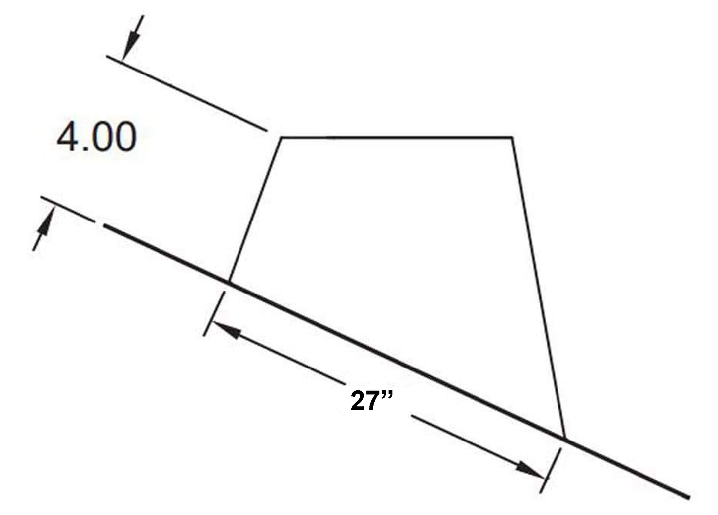 Metal-Fab Type B-Vent 20" 2/12 to 5/12 Pitch Standard Flashing