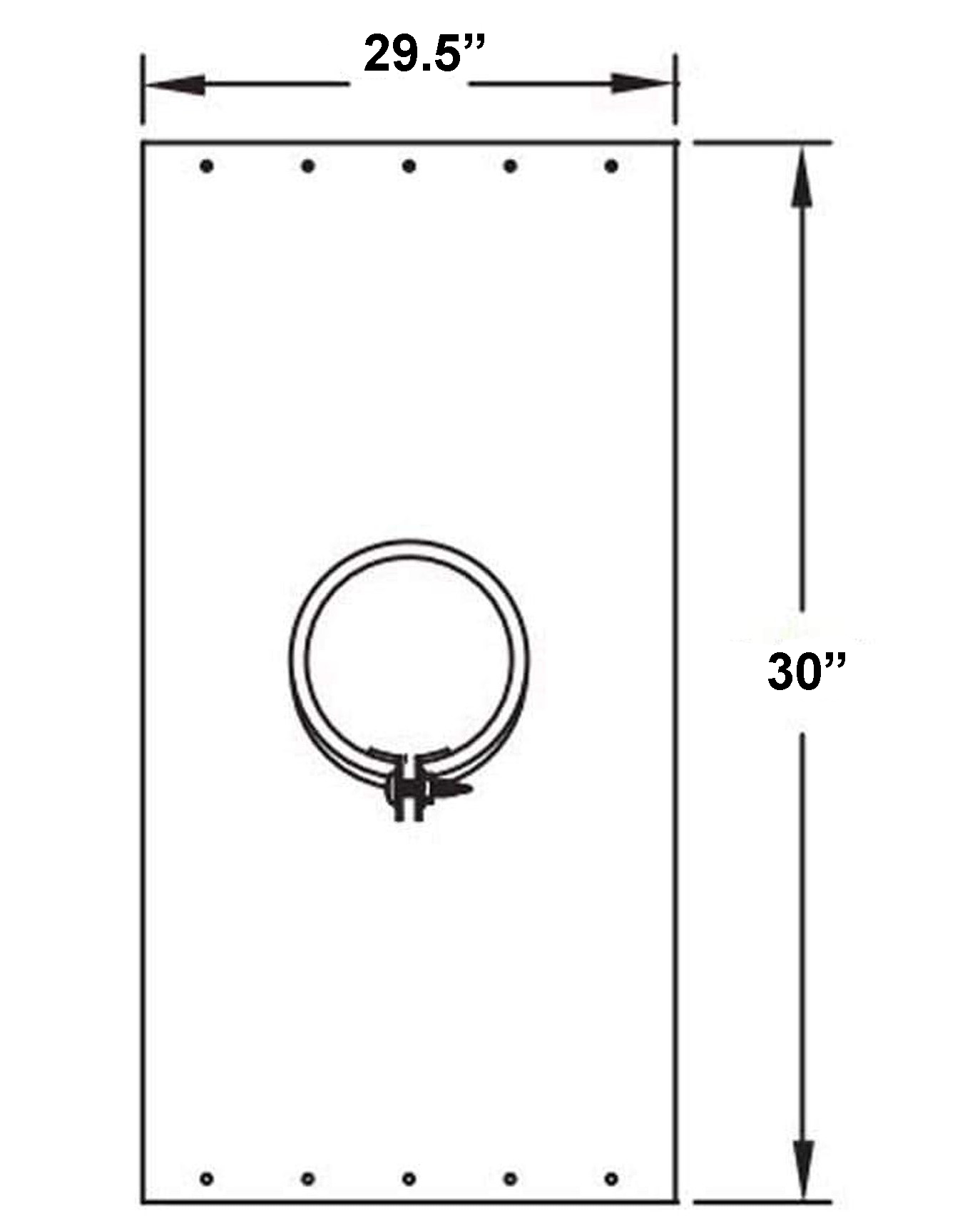 Metal-Fab Type B-Vent 24" Support Plate