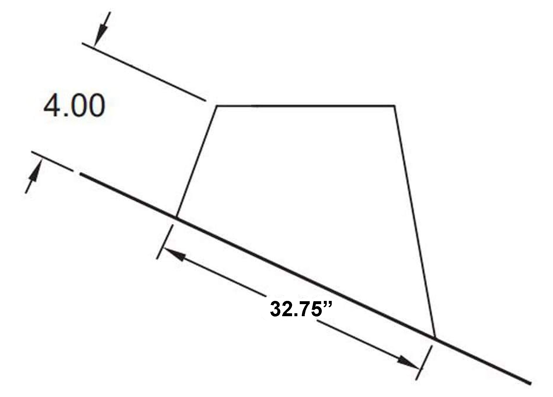 Metal-Fab Type B-Vent 28" 2/12 to 5/12 Pitch Standard Flashing