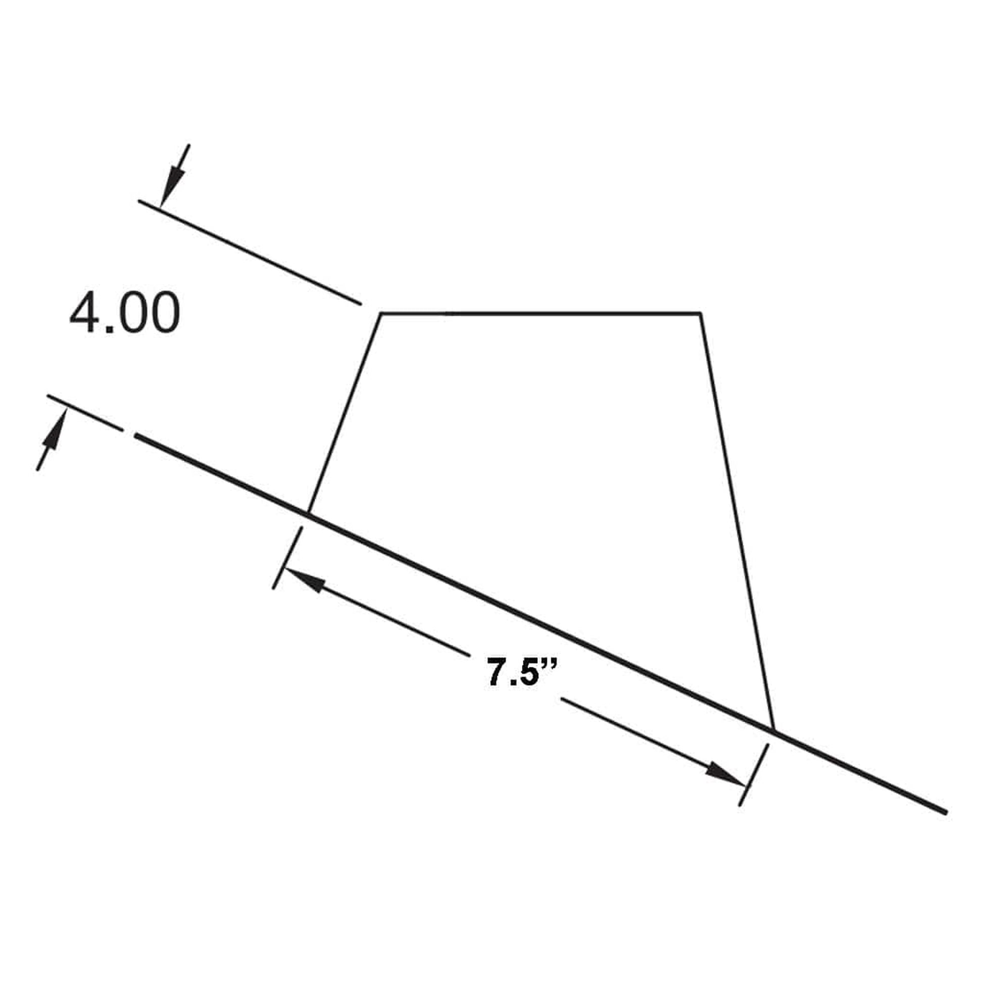 Metal-Fab Type B-Vent 3" 2/12 to 5/12 Pitch Dead Soft Flashing