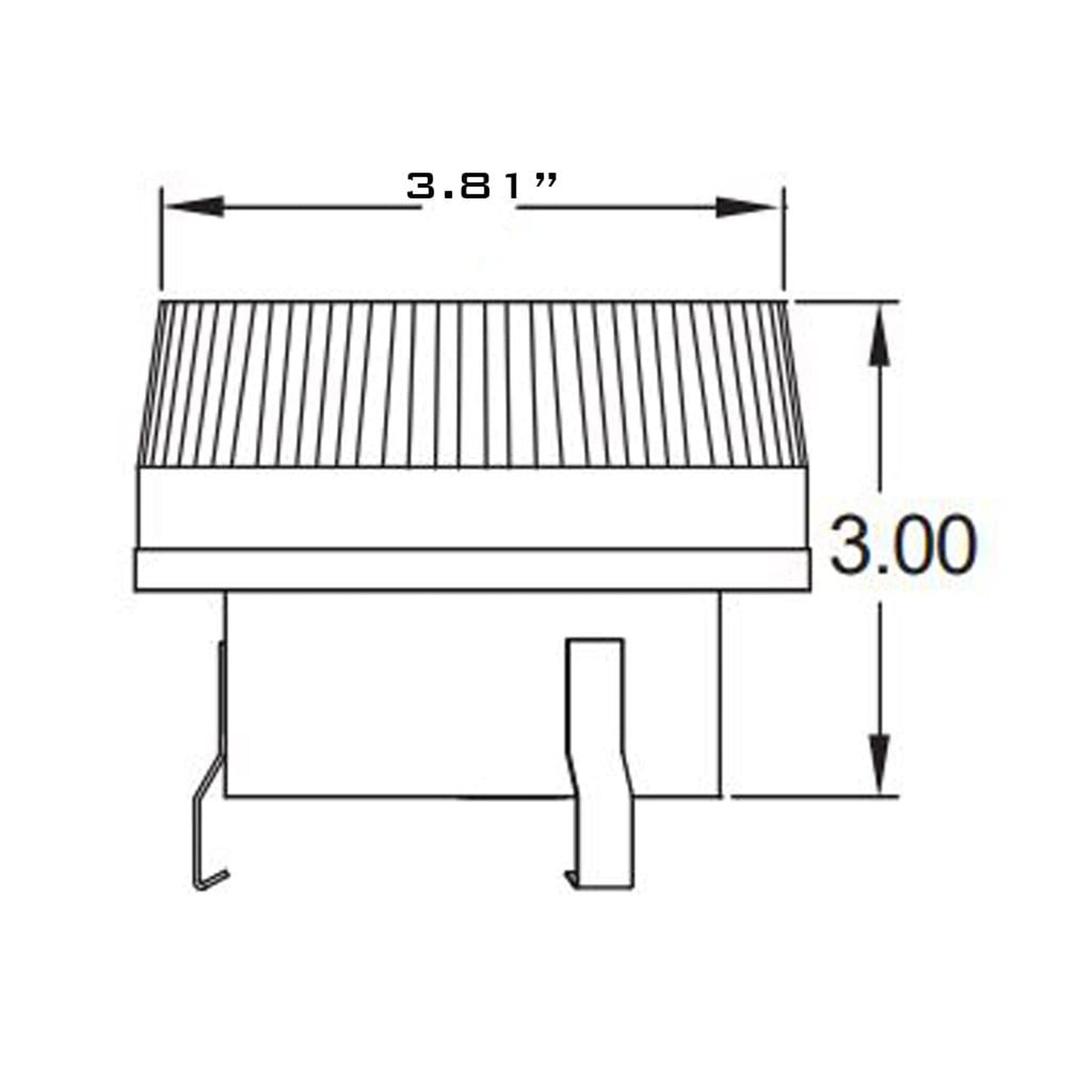 Metal-Fab Type B-Vent 3" to 4" Single-Wall Housing Adapter