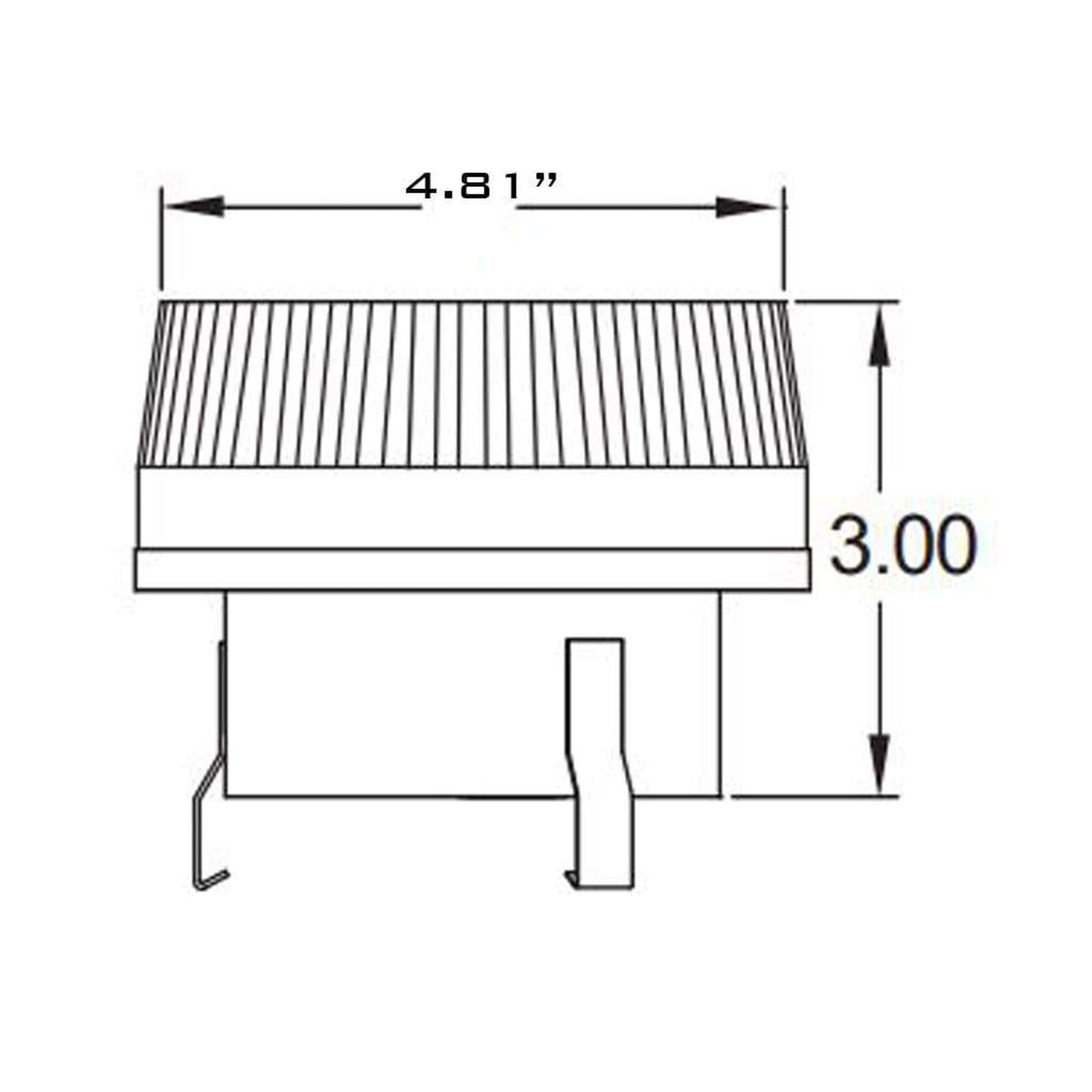 Metal-Fab Type B-Vent 3" to 5" Single-Wall Housing Adapter