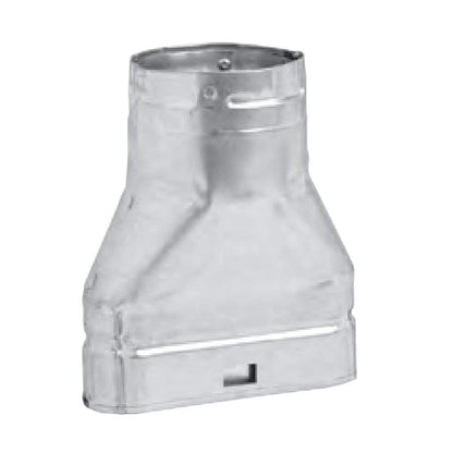 Metal-Fab Type B-Vent 4" Diameter Oval to Round Adapter