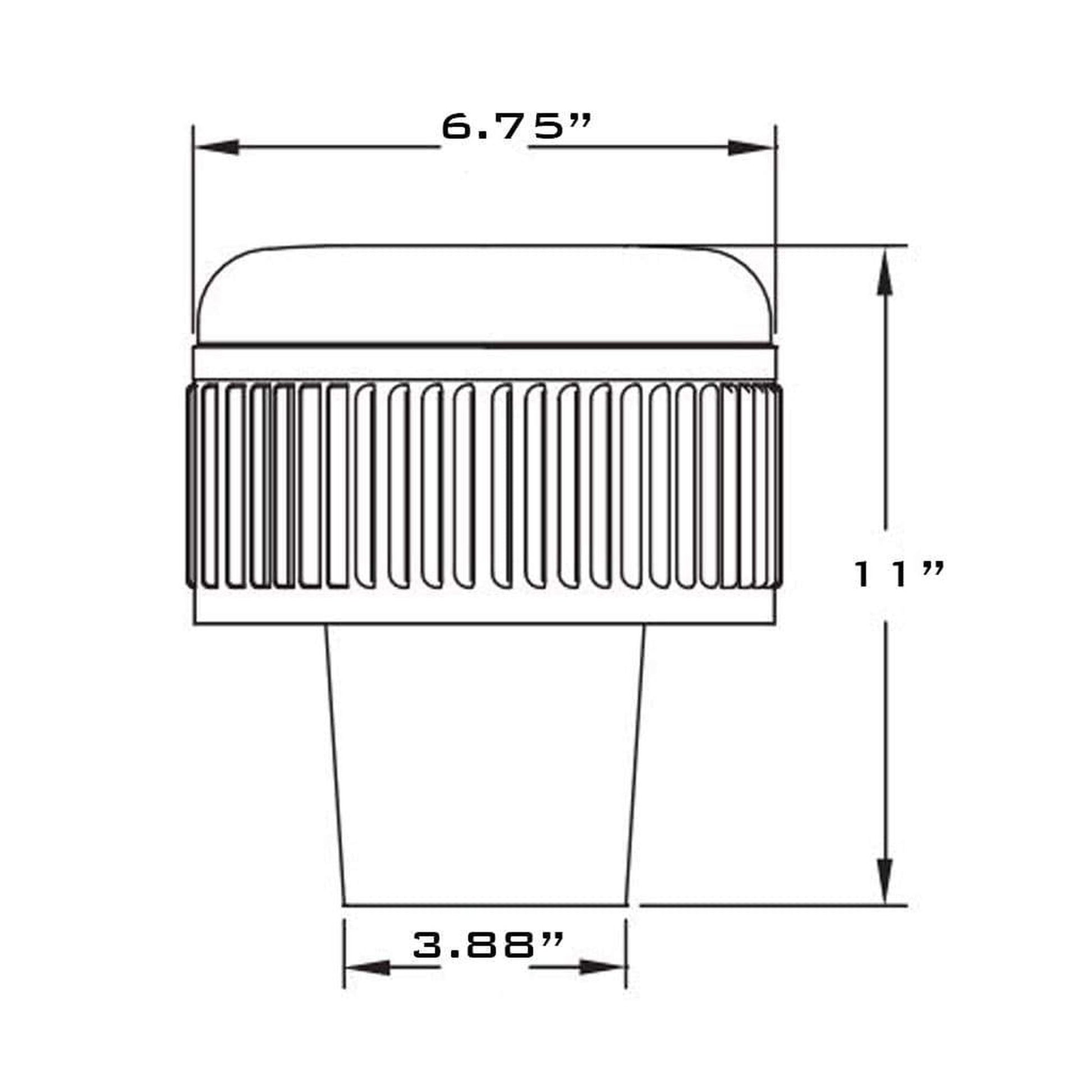 Metal-Fab Type B-Vent 4" Universal Vent Cap