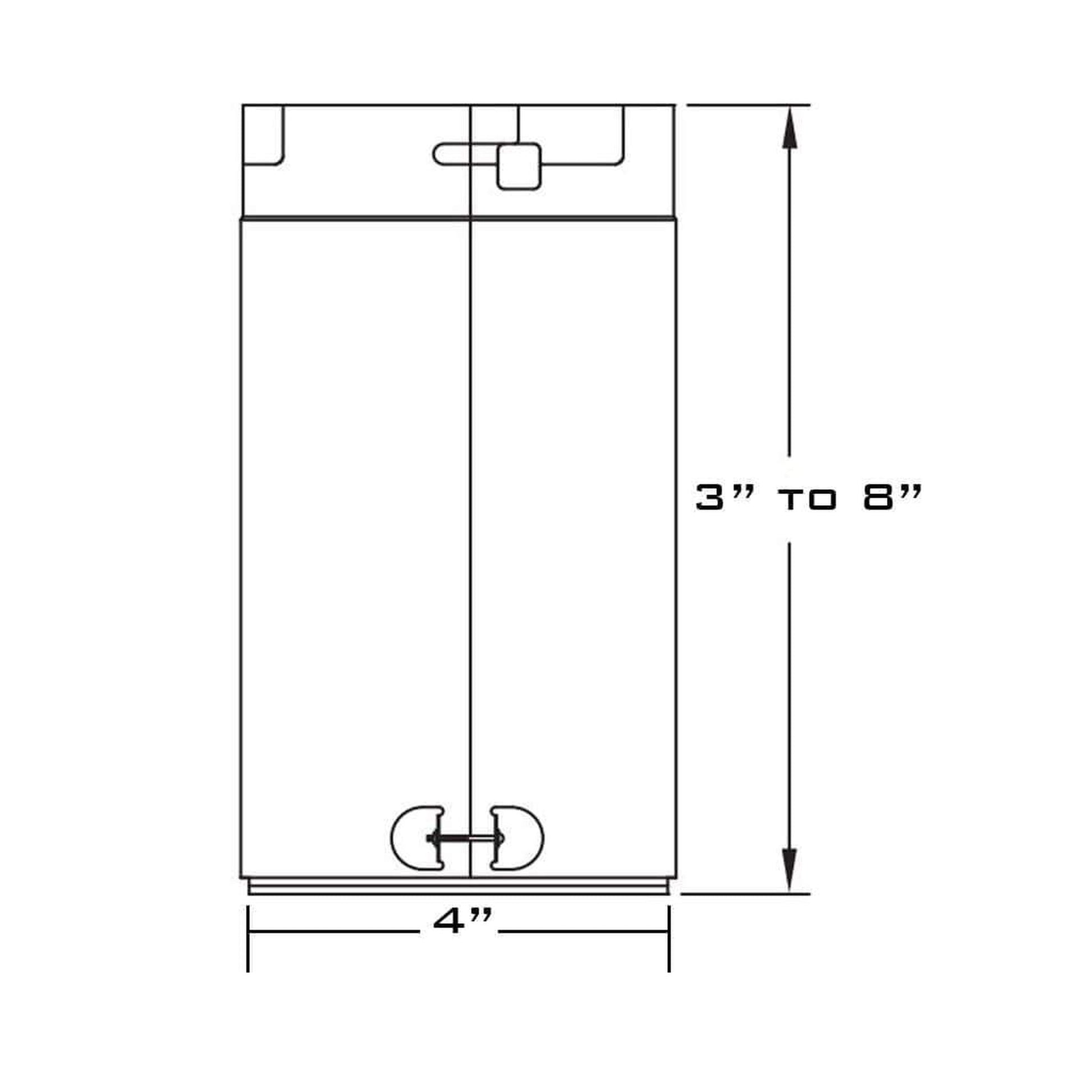 Metal-Fab Type B-Vent 4" x 12" Adjustable Length Pipe