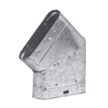 Metal-Fab Type B-Vent 4" x 45 Degree Oval Flat Fixed Angle