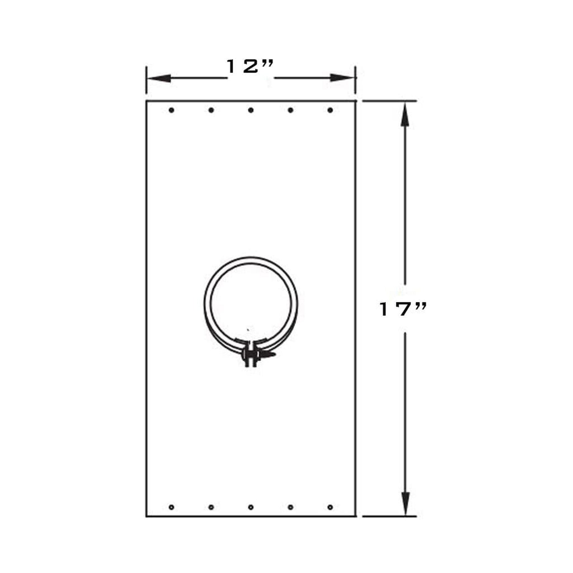 Metal-Fab Type B-Vent 6" Support Plate