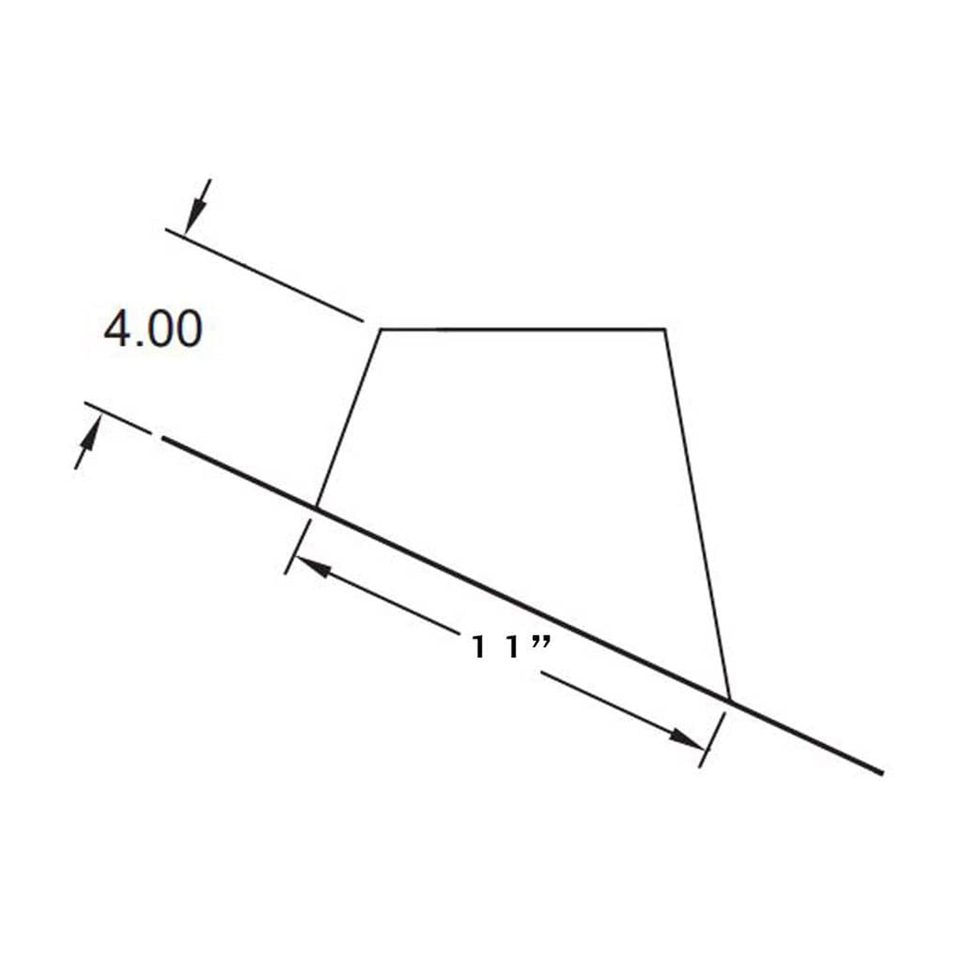 Metal-Fab Type B-Vent 7" 2/12 to 5/12 Pitch Standard Flashing