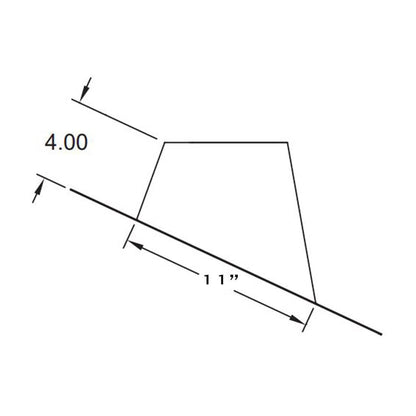 Metal-Fab Type B-Vent 7" 2/12 to 5/12 Pitch Standard Flashing