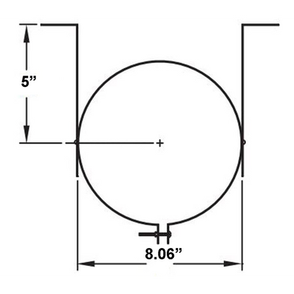 Metal-Fab Type B-Vent 7" Hanger/Wall Band