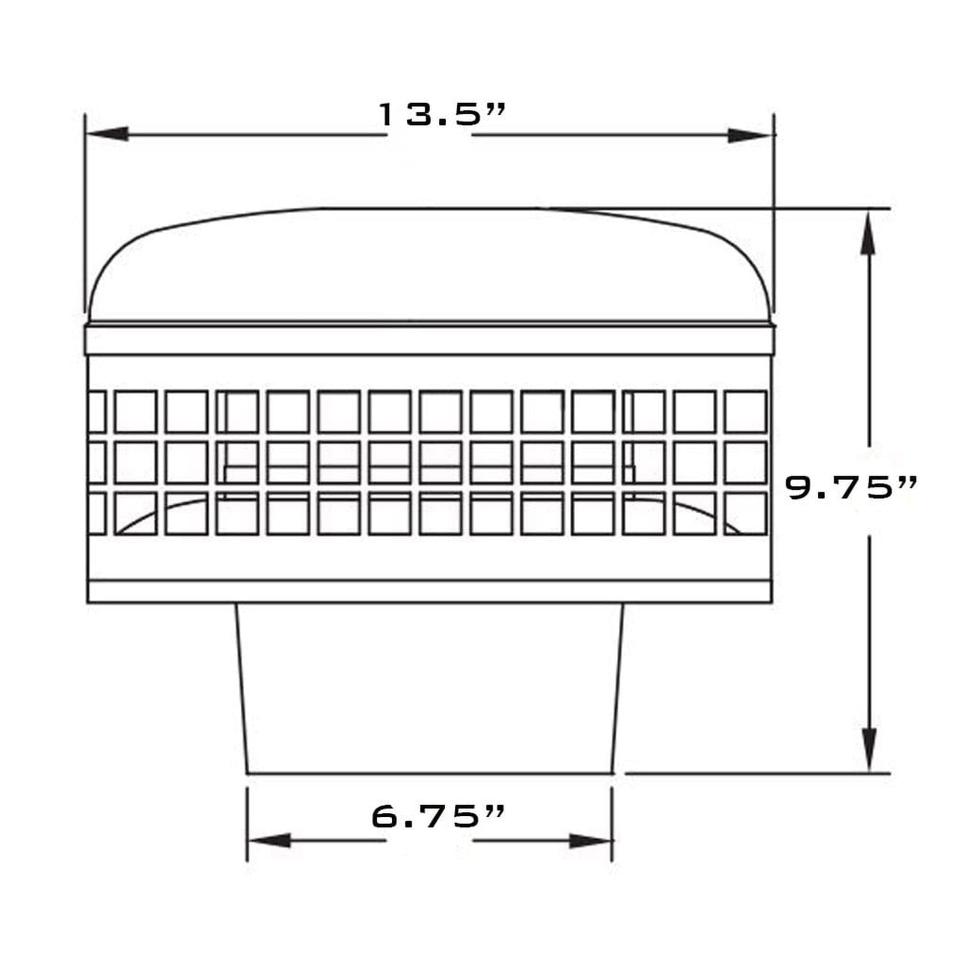 Metal-Fab Type B-Vent 7" Universal Vent Cap