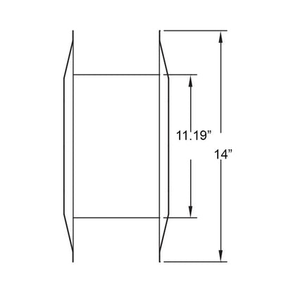 Metal-Fab Type B-Vent 8" Partition Thimble