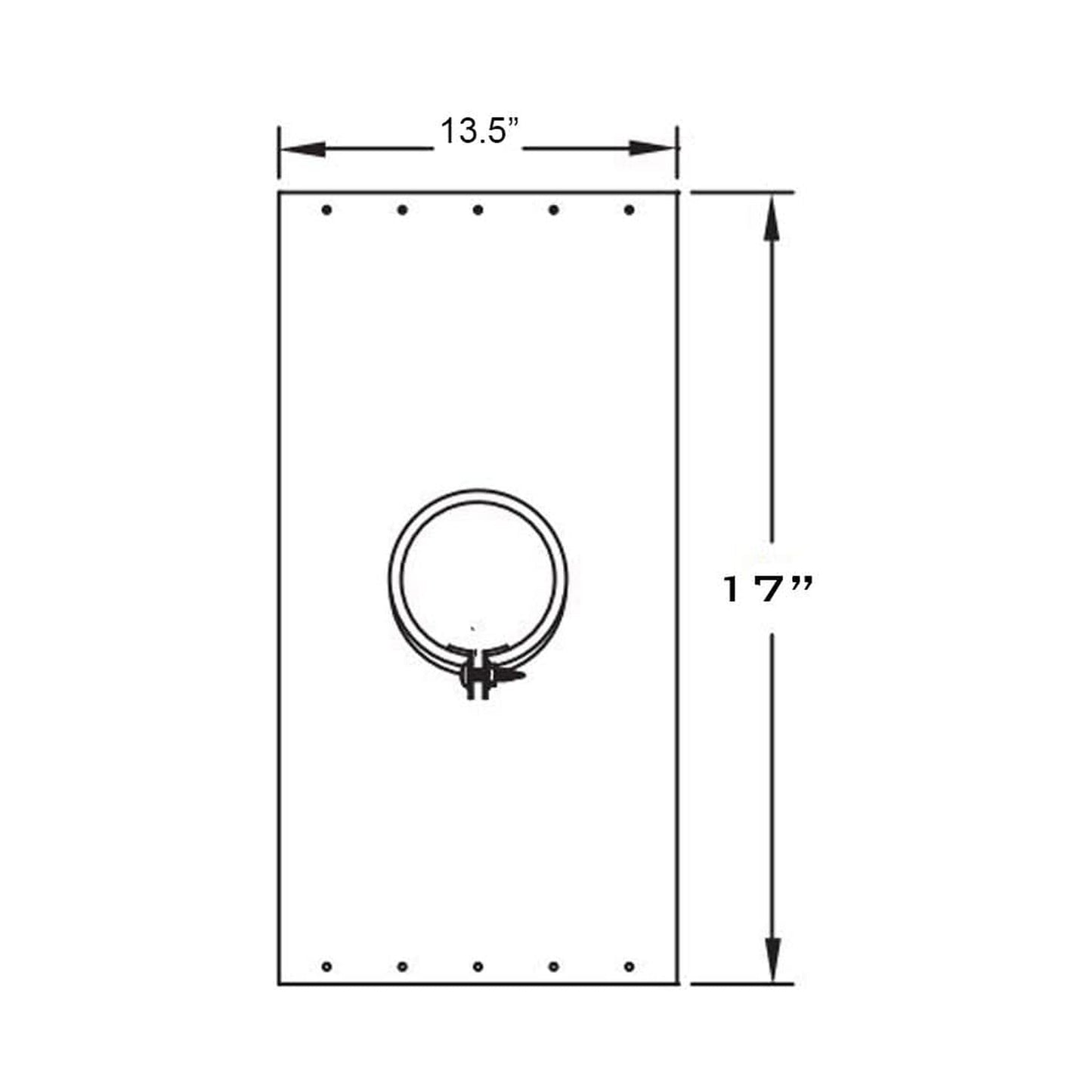 Metal-Fab Type B-Vent 8" Support Plate