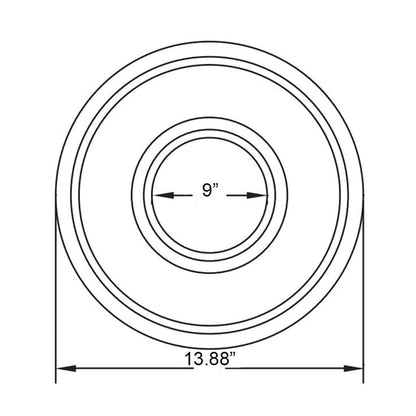 Metal-Fab Type B-Vent 8" Vent Collar