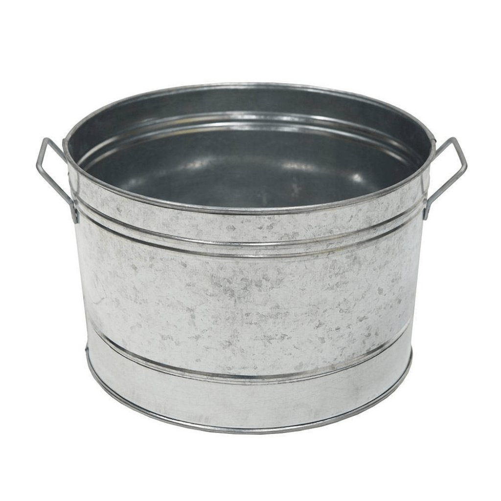 Galvanized Large Oval Tub 