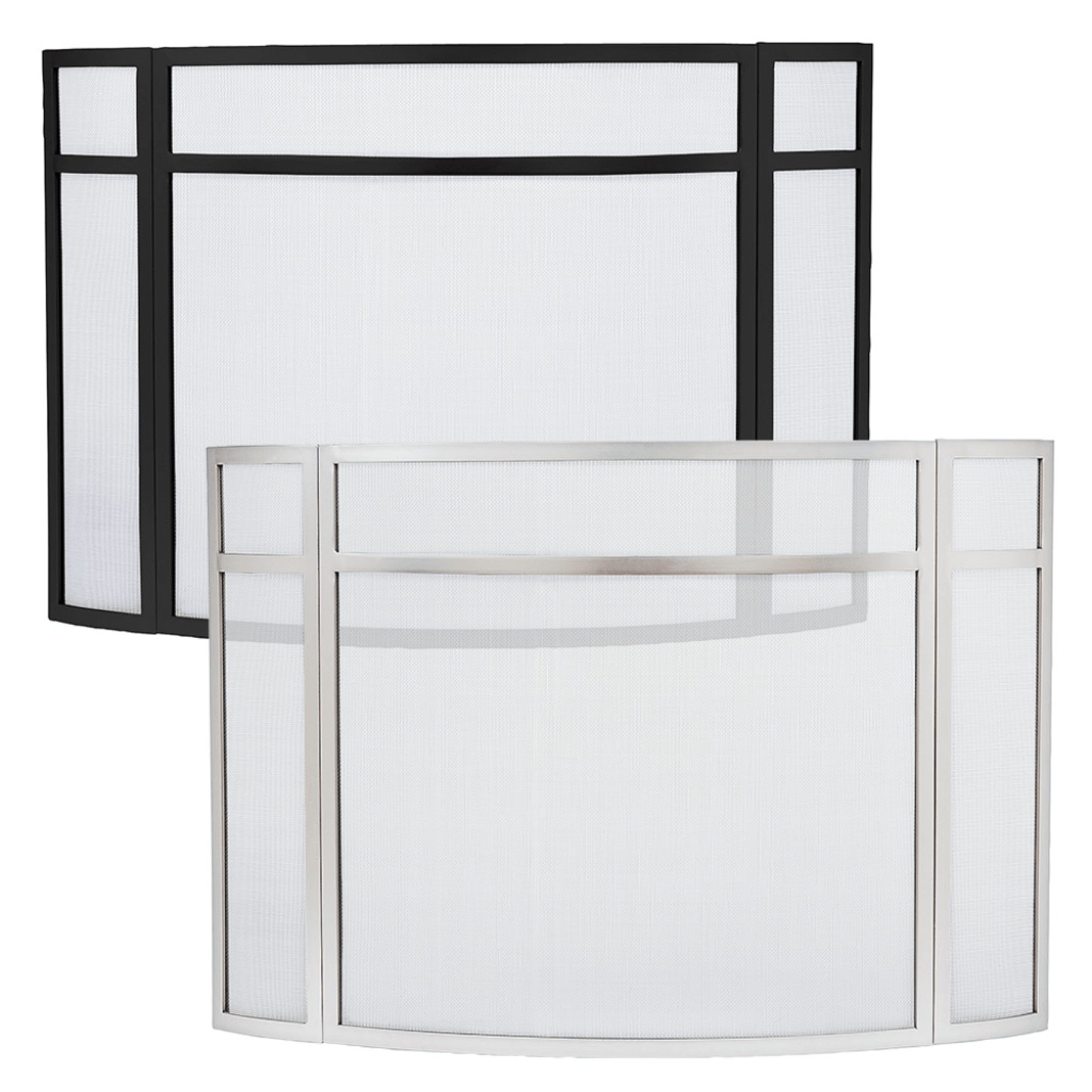 Minuteman Panelled Curved Fireplace Screens