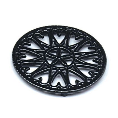 Minuteman Sunburst Cast Iron Trivets