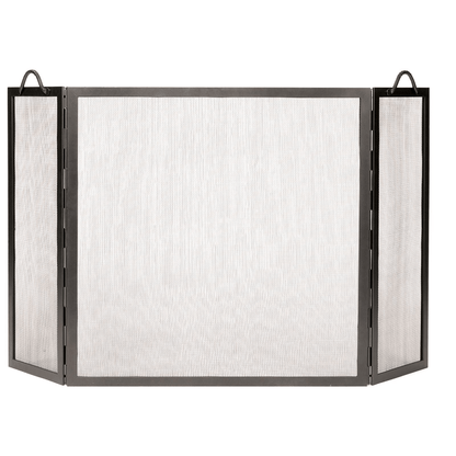 Minuteman Twisted Rope Folding Fireplace Screens