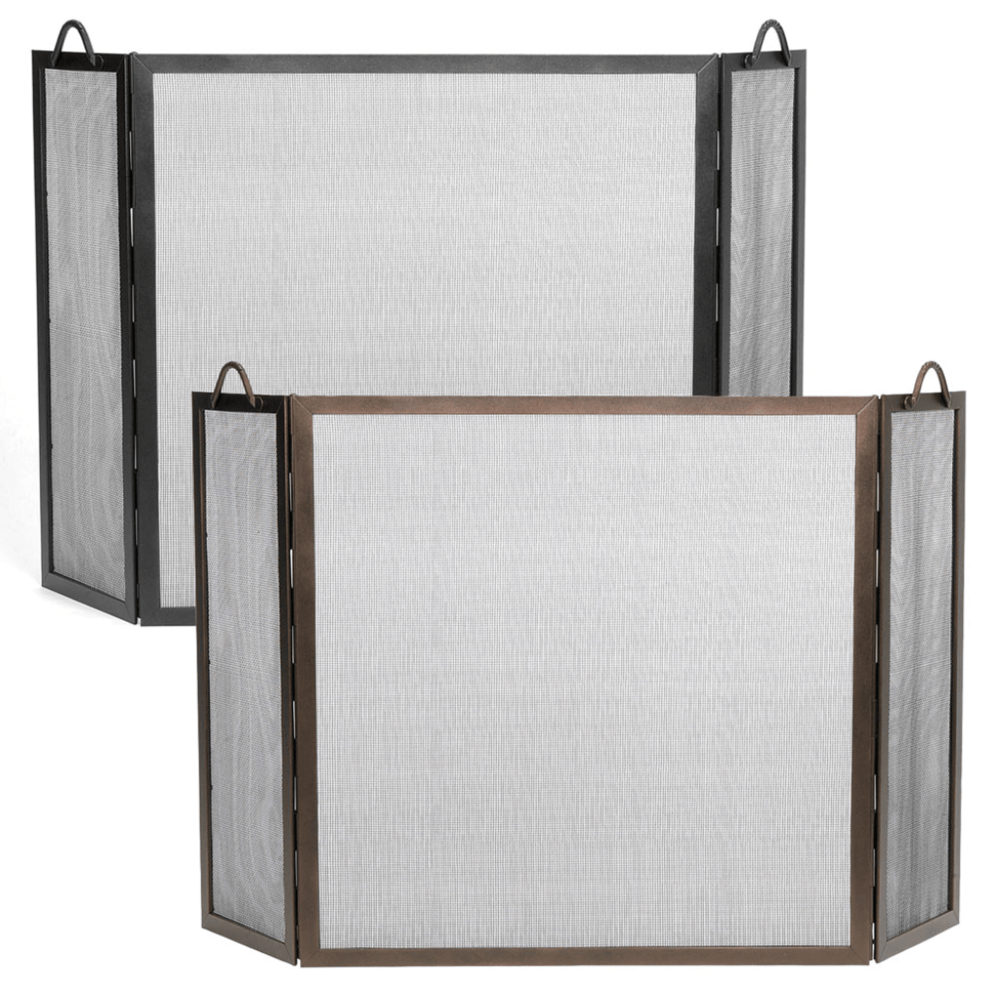 Minuteman Twisted Rope Folding Fireplace Screens