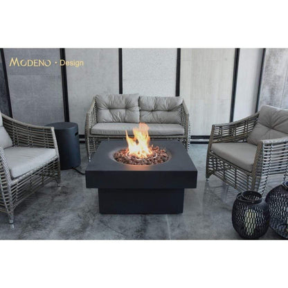 Modeno Branford 34" Black Liquid Propane Fire Table