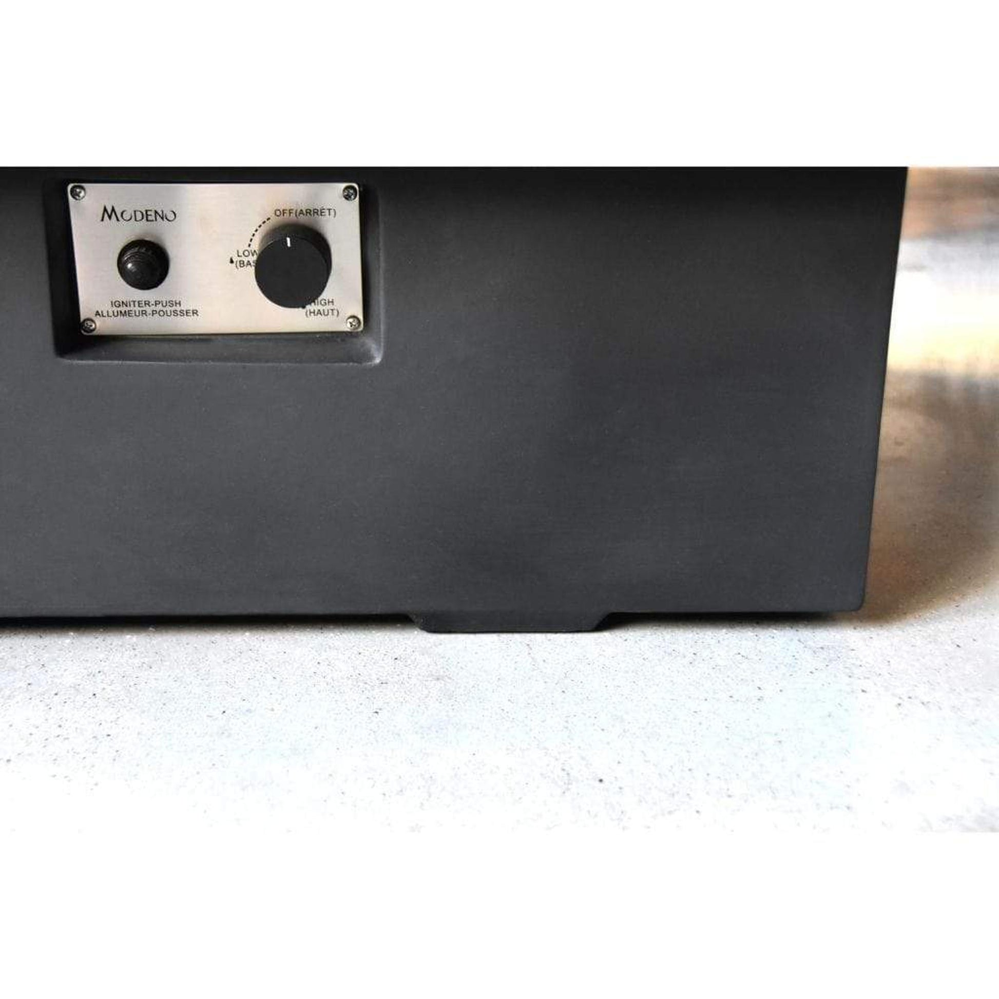 Modeno Branford 34" Black Liquid Propane Fire Table